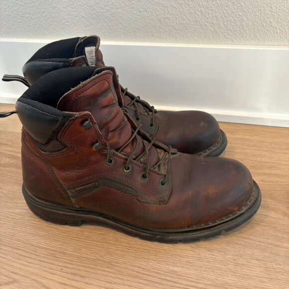 Red Wing Shoes Mens Size 12 Steel Toe Leather Work Boots ASTM F2413-11 - Picture 1 of 10